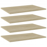 Riiuliplaadid 4 tk, sonoma tamm, 60x40x1,5 cm, tehispuit