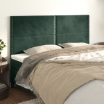 Voodipeatsid 4 tk, tumeroheline, 90x5x78/88 cm, samet
