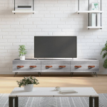 Telerikapp, hall sonoma tamm, 150 x 36 x 30 cm, tehispuit