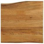 Lauaplaat, 60x60x2,5 cm, naturaalsete servadega, mangopuit