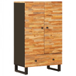 Pantrykapp ladustamisega pruun 60 x 33 x 100 cm tugev mango puu