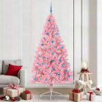 Tehis pre-lit j&otilde;ulupuu koos 300 LED-iga Roosa 240 cm PVC