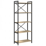 Raamatukapp Sonoma tamm 60 x 30 x 155 cm Tehispuit