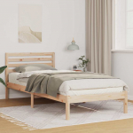 Voodiraam peatsiga Pruun 100 x 210 cm Tahke m&auml;nd