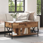 Kohvilaud vana puit 100 x 55 x 48.5 cm tehispuit