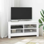 Nurgakapp TV jaoks Korke l&auml;ikega Valge 102 x 40,5 x 45 cm