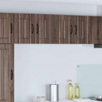 Seinakapp k&ouml;&ouml;ki uksega pruun tamme 60 x 31 x 40 cm tehispuit