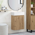 Vannitoa vanity &uuml;ksus koos segistiga Artisan tamm