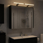 Vannitoa peeglikapp Must tamm 63,5 x 16 x 62,5 cm Tehispuit