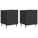 &Ouml;&ouml;lambi kapp 2 pcs Must 43 x 34,5 x 52 cm Tehispuit