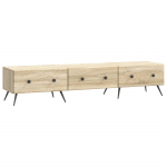 Telerikapp sahtliga Sonoma tamm 147 x 34,5 x 30 cm Tehispuit