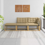 Sektsionaalne diivan padjaga Valge 241,5 x 83 x 73 cm