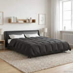 Suvised teki Rapistatud Antratsiit 220 x 240 cm Mikrokiud