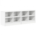 Voodikapp riiuliga 2 pcs Valge 66 x 33 x 48 cm Tehispuit