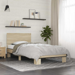 Peatsiga voodiraam Sonoma tamm 80 x 200 cm Tehispuit
