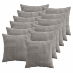 Diivanipadi 12 tk ALMELO helehall 50 x 50 cm manchester