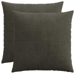 Diivanipadi 2 tk ALMELO antratsiit 65 x 65 cm manchester