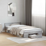 Voodiraam ladustamisega Hall Sonoma 80 x 200 cm Tehispuit