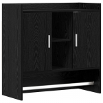 Seinariiul Seinale kinnitav Must tamm 80 x 36 x 80 cm Tehispuit