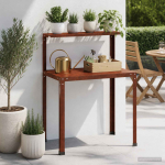 Istutuslaud 100 x 50 x 104 cm ilmastikukindel teras rooste