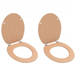 Prill-lauad kaantega, 2 tk, mdf, bambus