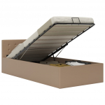 H&uuml;drauliline hoiukastiga voodiraam kunstnahk 100 x 200 cm