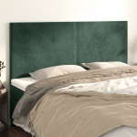 Voodipeatsid 4 tk, tumeroheline, 90x5x78/88 cm, samet