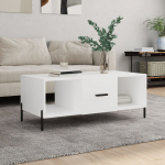 Diivanilaud, valge, 102 x 50 x 40cm, tehispuit