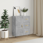 Puhvetkapp, betoonhall, 69,5 x 34 x 90 cm, tehispuit