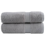 Premium-klassi du&scaron;ir&auml;tikud solund 2 tk hallid 70 x 140 cm 600 g/m&sup2;