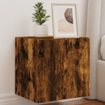 Teleri seinakapid LED-tuledega 2 tk, suitsutamm, 40,5x35x40 cm