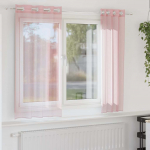 R&Otilde;NGASTIHENDIGA KARDINAD 2 TK HELEROOSA 140X140 CM