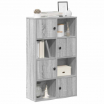 Raamatualus, hall Sonoma tamm, 60x24x101,5 cm, tehispuit