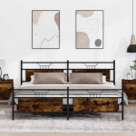 METALLIST VOODIRAAM ILMA MADRATSITA SUITSUTATUD TAMM 193X203 CM