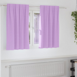 Kardinad r&otilde;ngastega 2 tk Lilla 140 x 140 cm Pol&uuml;ester