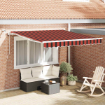 K&auml;igukohandatav varikatus oranž ja pruun 300 x 250 cm