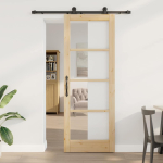 Liuguks pruun 78 x 211 cm puit ja metall