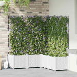 Aia istutuspott 5 tk valge 120 x 120 x 143 cm teras