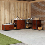 K&ouml;&ouml;gi riiulite komplekt rooste 60 x 50 x 92 cm teras