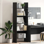 Raamaturiiul Must tamm 60 x 35 x 180 cm Tehispuit