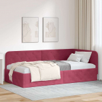 Nurga voodiraam Veinpunane 90 x 200 cm Samet