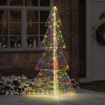 J&otilde;ulupuu koos 240 led-iga mitmev&auml;rviline 180 cm akr&uuml;&uuml;l