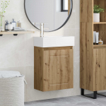 Vannitoa vanity &uuml;ksus koos segistiga Artisan tamm