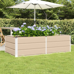 Taimekast ebarealne 160 x 80 x 45 cm teras