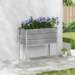 Taimekast helehall 100 x 45 x 90 cm tsinkteras