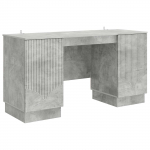 Laud riiuliga uksega Betoonhall 142,5 x 50 x 75 cm Tehispuit