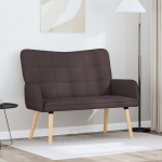 Kaks kohtaline diivan Tume pruun 115 x 61 x 87 cm kangas
