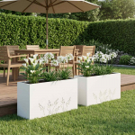 Aia istutuskast 2 tk valge 100 x 20 x 49 cm