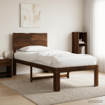 Voodiraam peatoega ROSTOCK tumepruun 75 x 190 cm