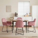 S&ouml;&ouml;gitoa Toolid 4 pcs Samet Roosa 55 x 50 x 84 cm